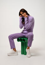 Pull Col Roulé Suzie - Mauve - 100% Cachemire 2 Fils