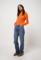 Pull Col Rond - Bella - Mandarine