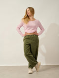 Pull Col Bateau Lanfon - 100% Cachemire, 2 Fils - Poudre