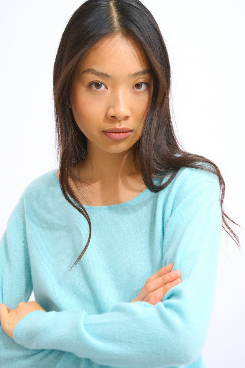 Pull Col Bateau - Lanfon - Aqua