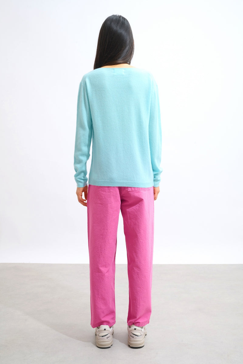 Pull Col Bateau - Lanfon - Aqua