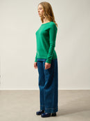 Pull Col Bateau Goutte Dos - Dibona - Vert