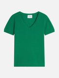 T-Shirt Col V - Kali - Vert