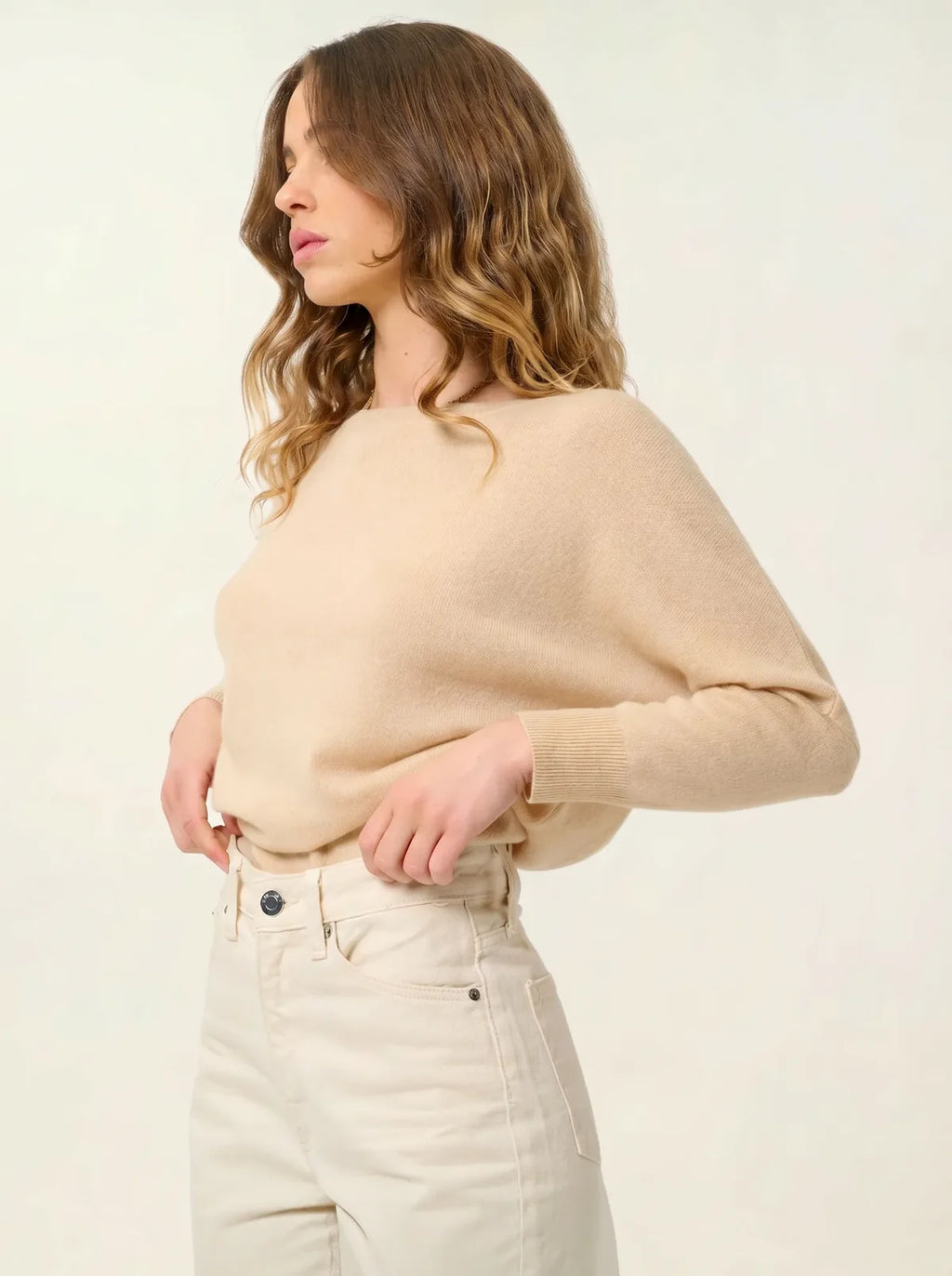 Pull Chauve Souris - Goléon - Beige