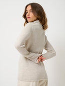 Pull Col Roulé 4 Fils - Linda - Gris Perle Chiné