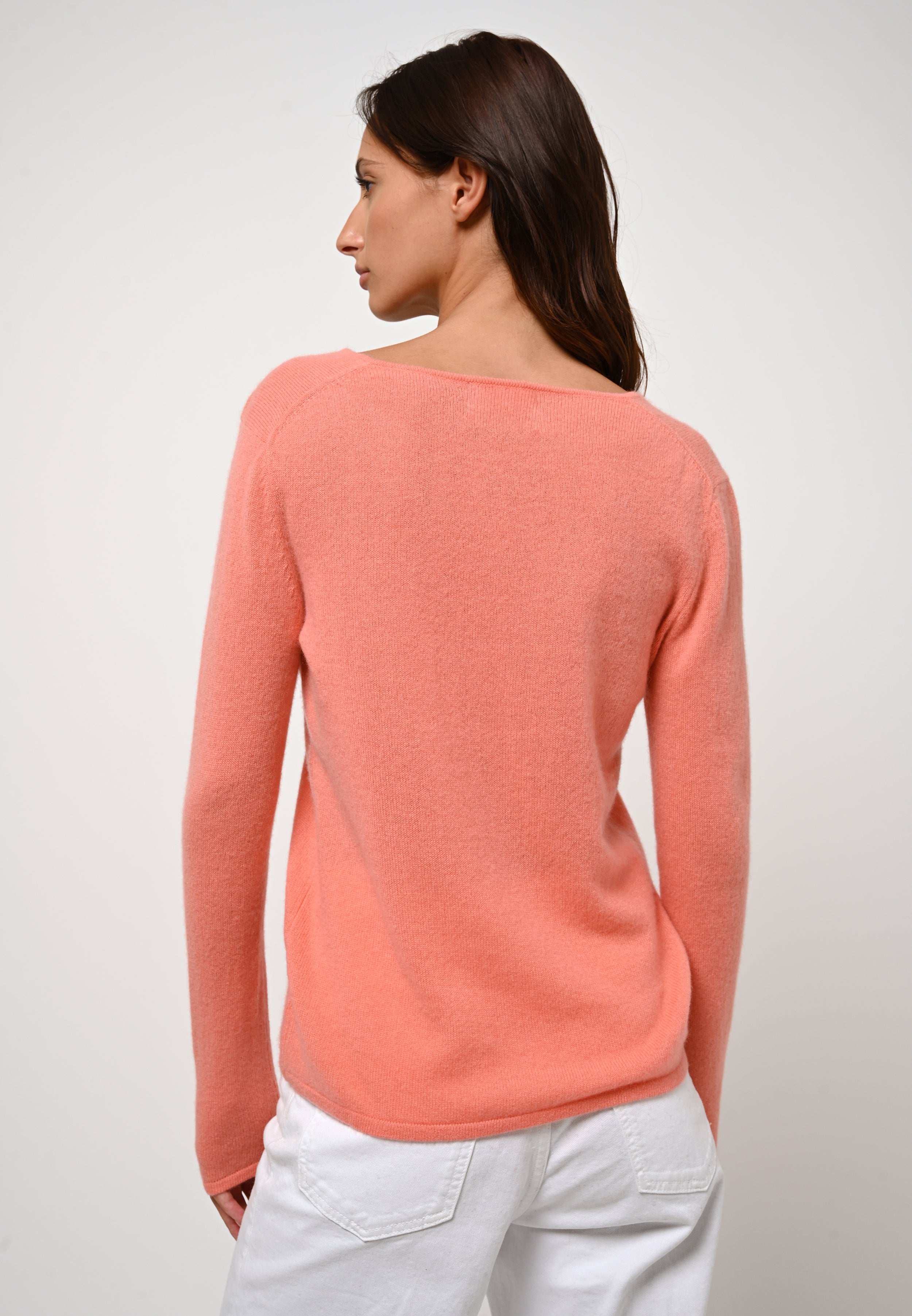 V-Neck Jumper - Galise - Pink