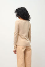 V-Neck Jumper - Galise - Beige