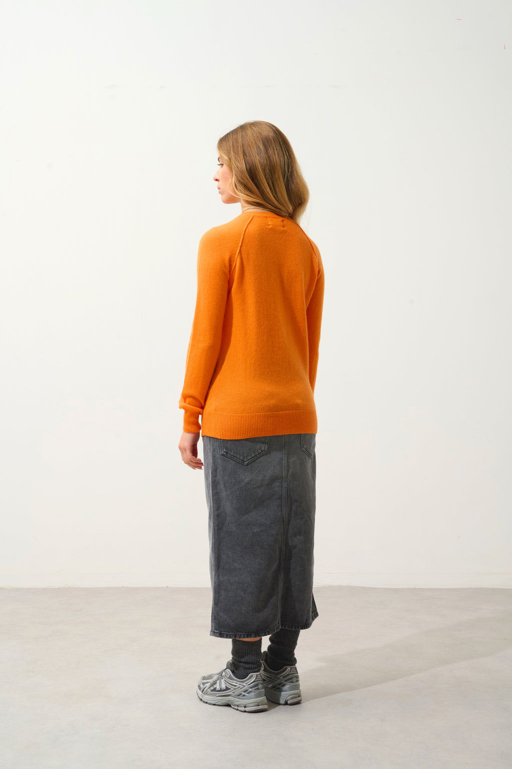 Pull Col Rond - Etret - Mandarine