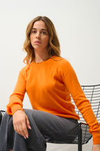 Pull Col Rond - Etret - Mandarine