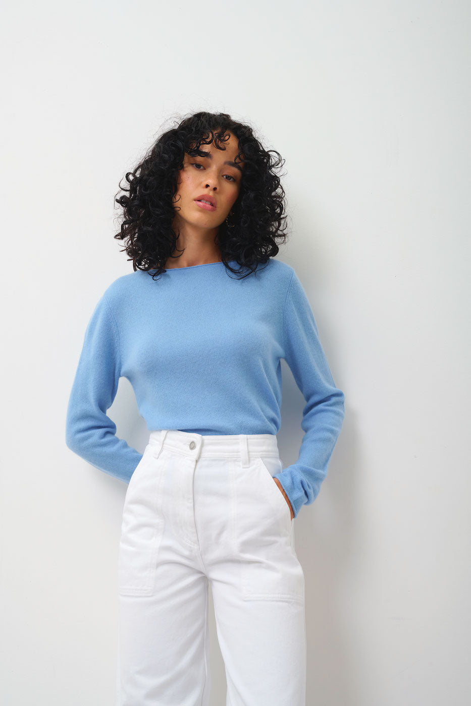 Pull Col Bateau - Criou - Bleu