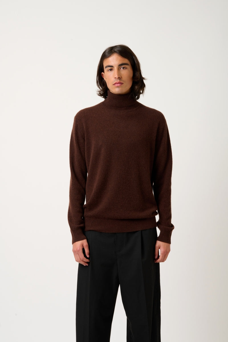 Pull Col Roulé - Bange - Café
