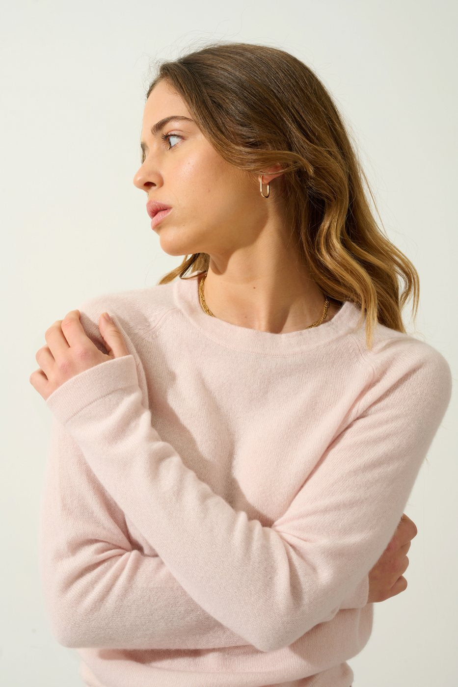 Pull Col Rond - Ecrin - Rose