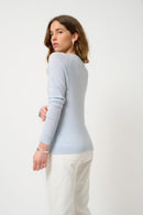 Pull Col Rond - Ecrin - Blanc