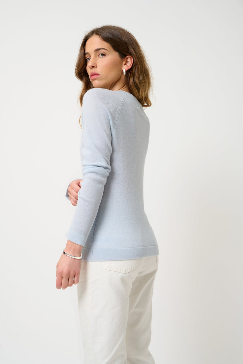 Pull Col Rond - Ecrin - Blanc