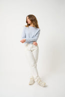 Pull Col Rond - Ecrin - Blanc