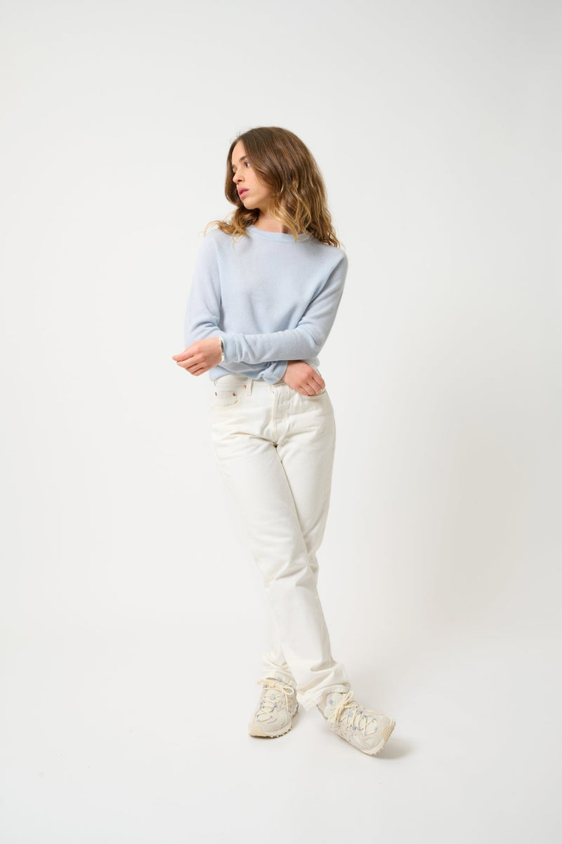 Pull Col Rond - Ecrin - Blanc