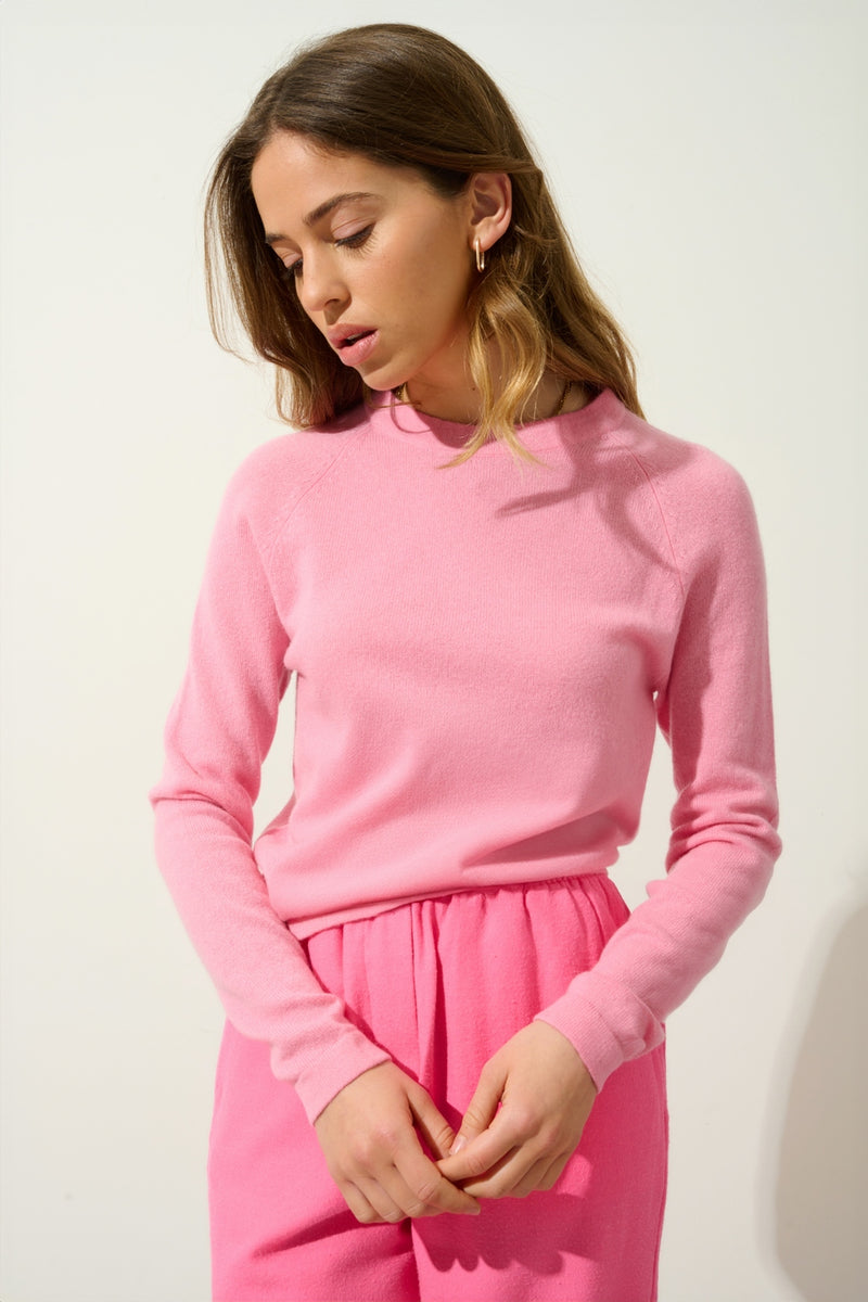 Pull Col Rond - Ecrin - Rose