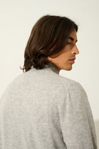 Chaleco con Cremallera y Cuello Alto - Albaron - Nuage Chiné