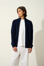 Gilet Zippé Col Montant - Albaron - Navy