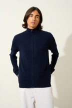 Gilet Zippé Col Montant - Albaron - Navy