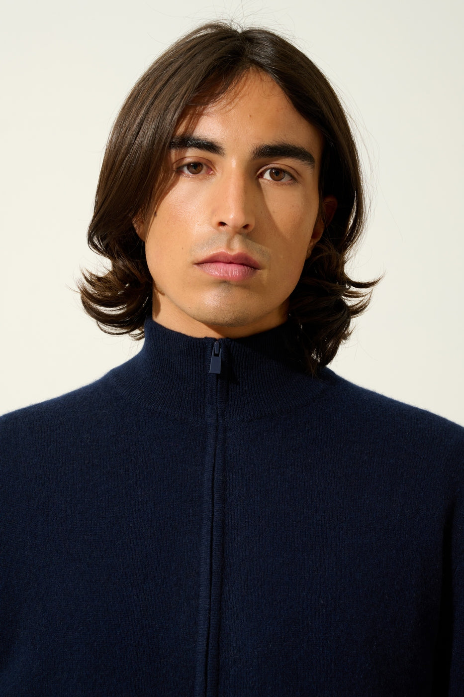 Gilet Zippé Col Montant - Albaron - Navy