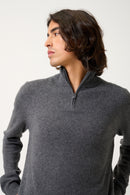 Pull Camionneur Ambin - Anthracite Chiné - 100% Cachemire 2 Fils - Homme