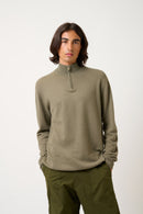 Pull Camionneur Ambin - Army - 100% Cachemire 2 Fils - Homme