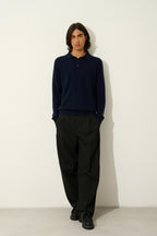 Polo Mangas Largas - Charvet - Navy
