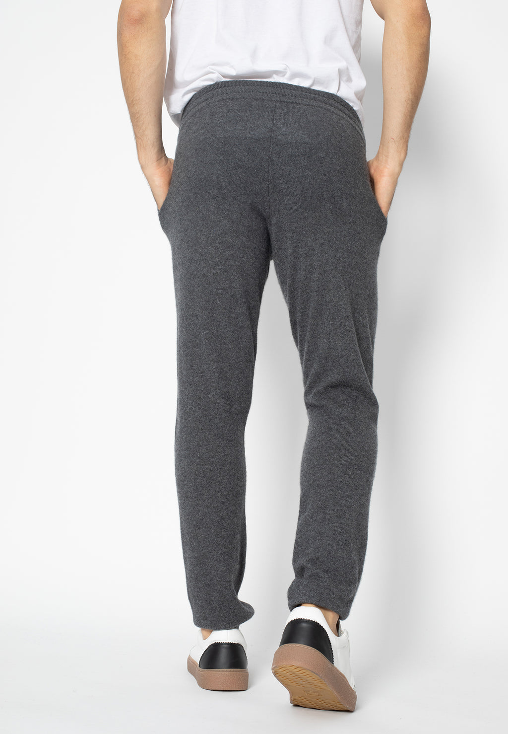 Jogging Bichet - Anthracite Chiné - 100% Cachemire - Homme