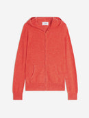 Gilet Zippé Capuche - Colombis - Orange Chiné