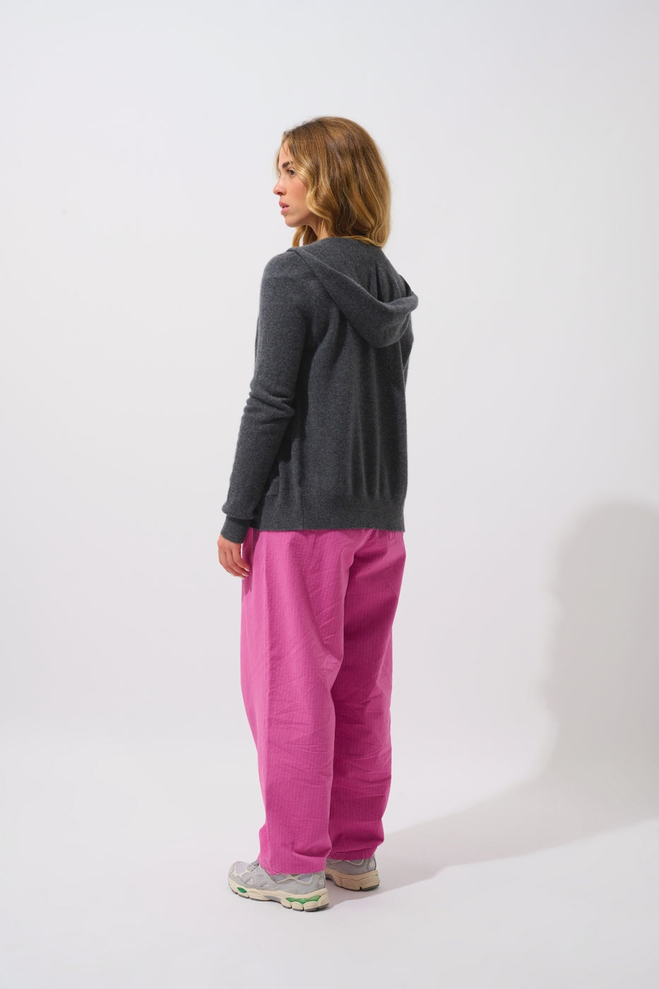 Gilet Zippé Capuche - Colombis - Anthracite Chiné