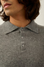 Polo Manches Longues - Charvet - Flanelle Chiné