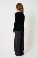 Pull Col V - Grasmoor - Noir