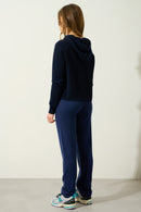 Jersey con capucha - Yarnside - Azul