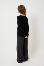 Boat-Neck Drop-Front Jumper - Glyder - Black
