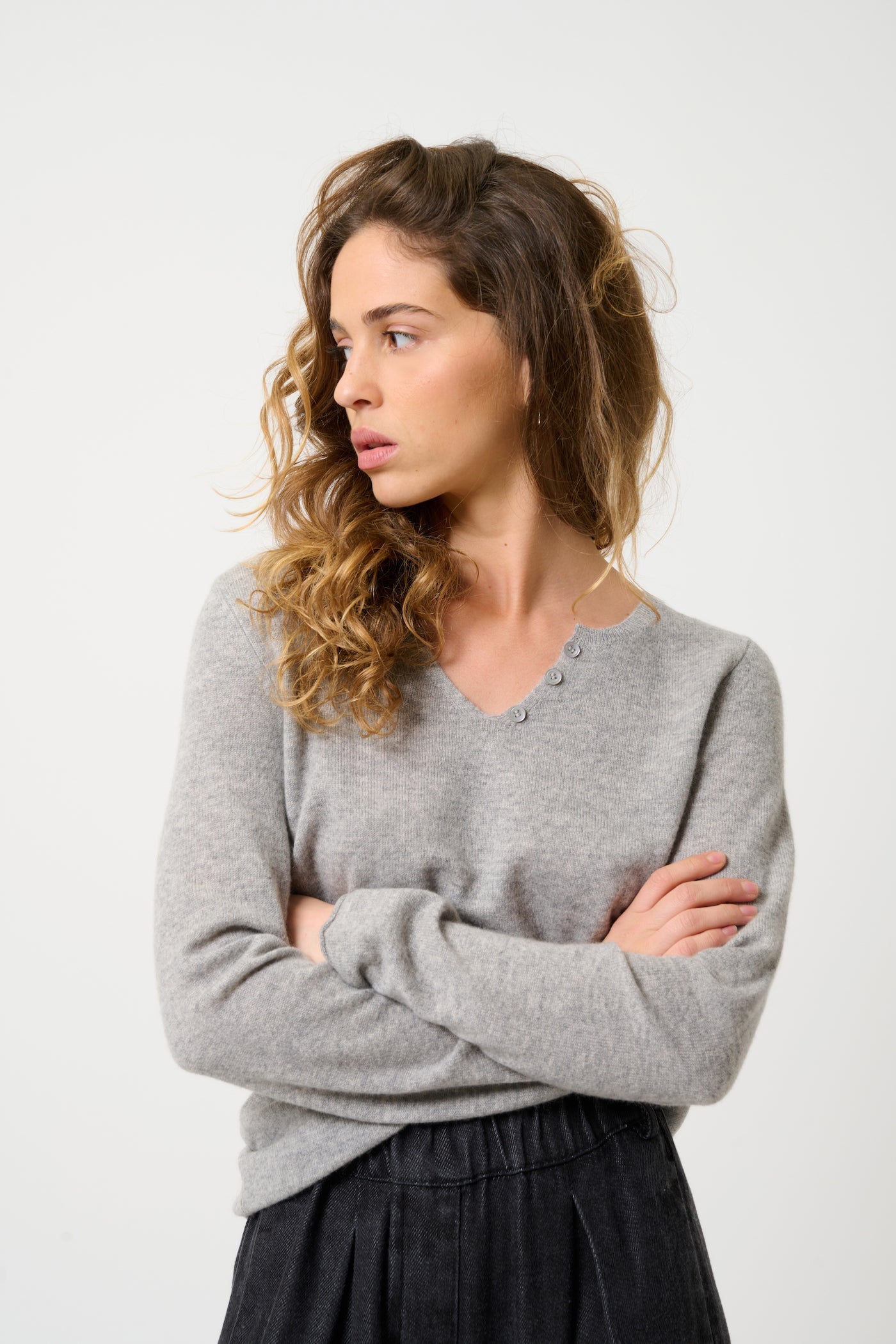 Jersey de Cuello Tunecino - Bodmin - Gris