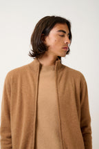 Gilet Zippé Col Montant - Albaron - Marron