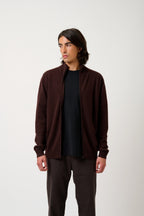 Gilet Zippé Col Montant - Albaron - Choco