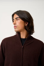 Gilet Zippé Col Montant - Albaron - Choco