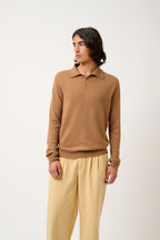 Polo de manga larga - Charvet - Avellana