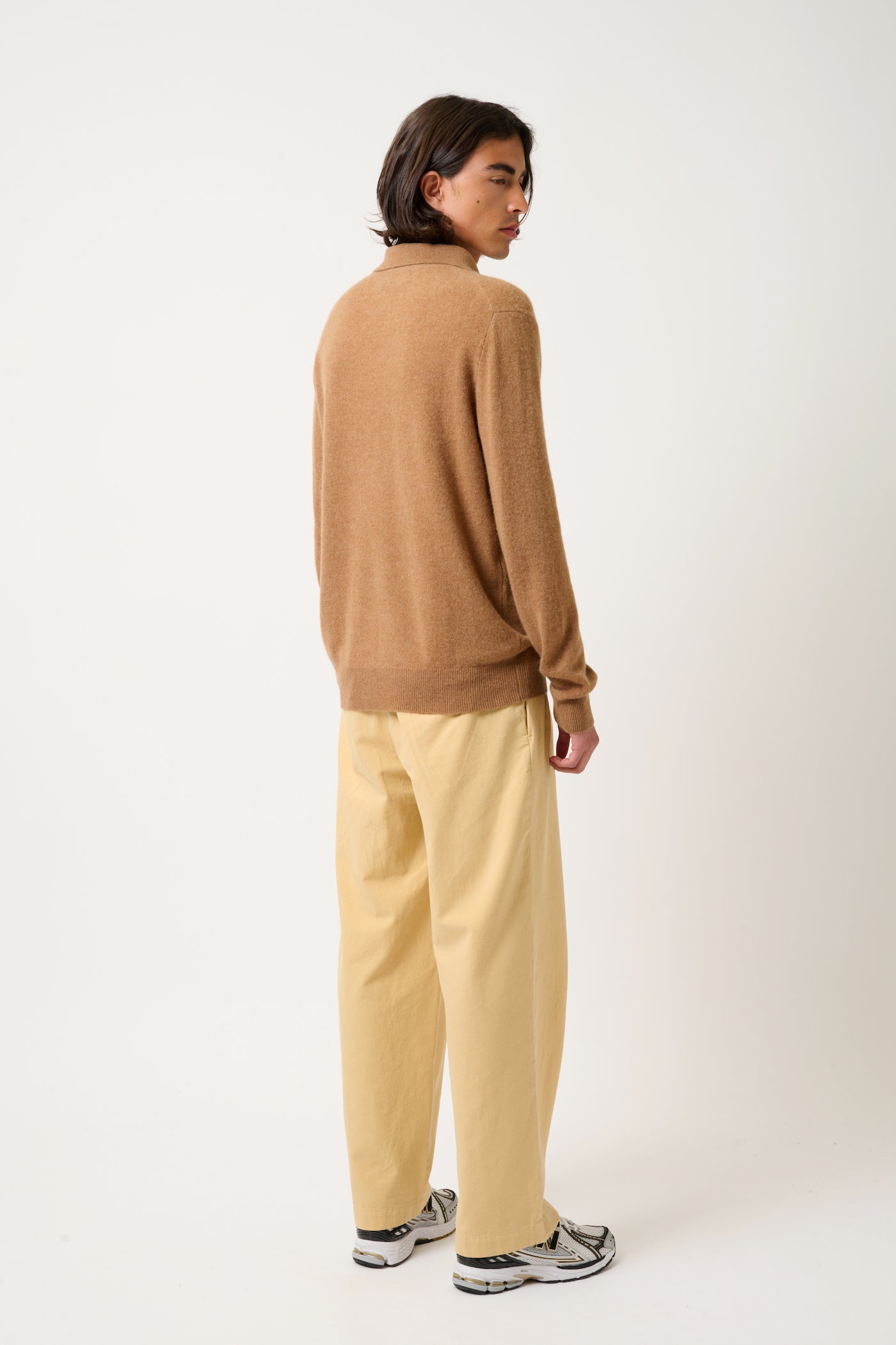 Polo de manga larga - Charvet - Avellana