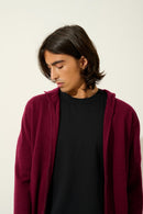 Zipped Hooded Vest - Neurre - Burgundy