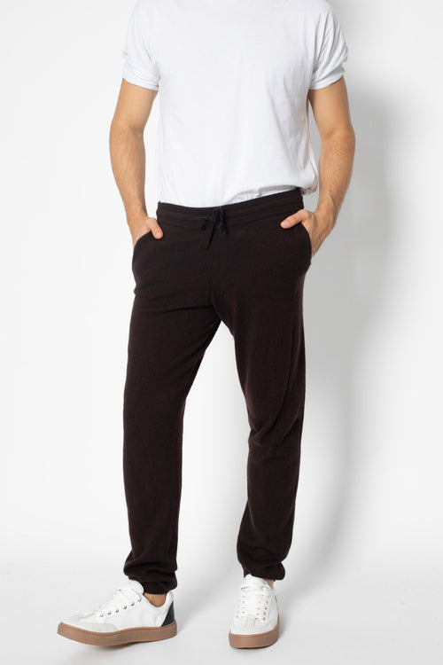 Jogging Bichet - Choco - 100% Cachemire 2 Fils - Jersey - Homme