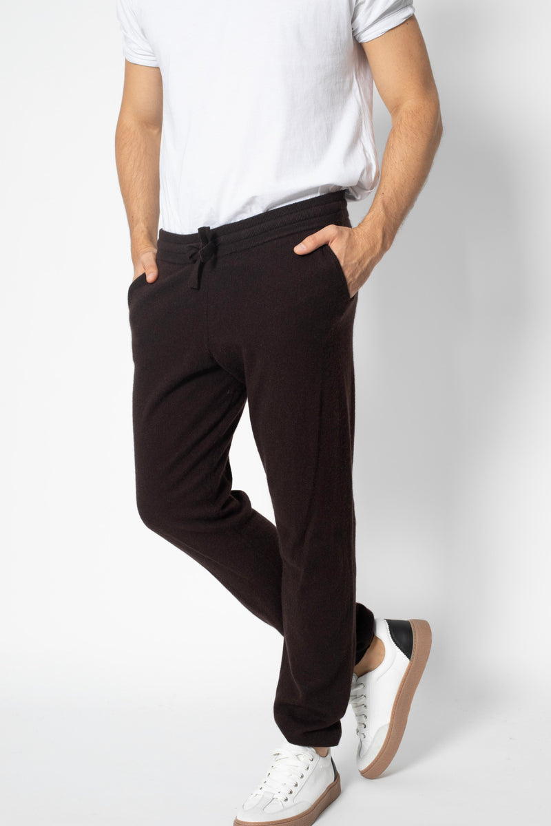 Jogging Bichet - Choco - 100% Cachemire 2 Fils - Jersey - Homme