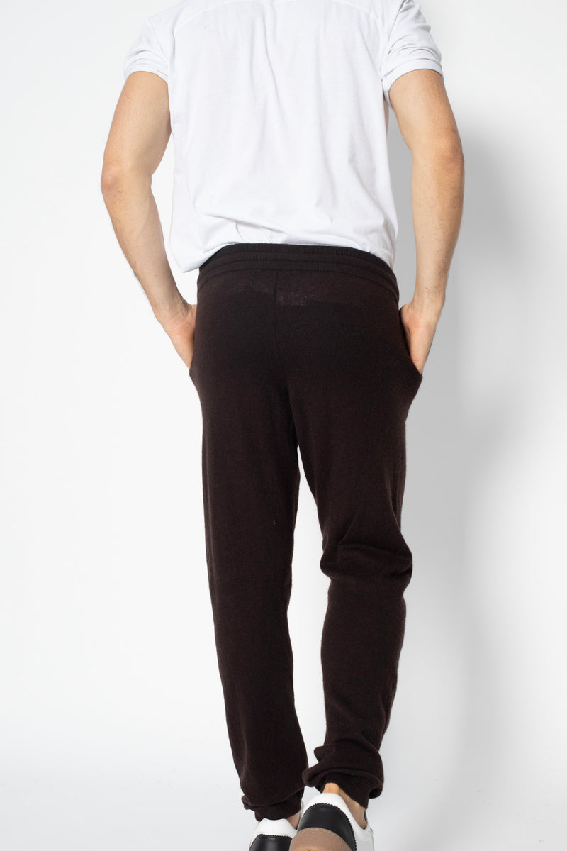 Jogging Bichet - Choco - 100% Cachemire 2 Fils - Jersey - Homme