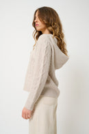 Pull Capuche 6 Fils - Khandro - Beige