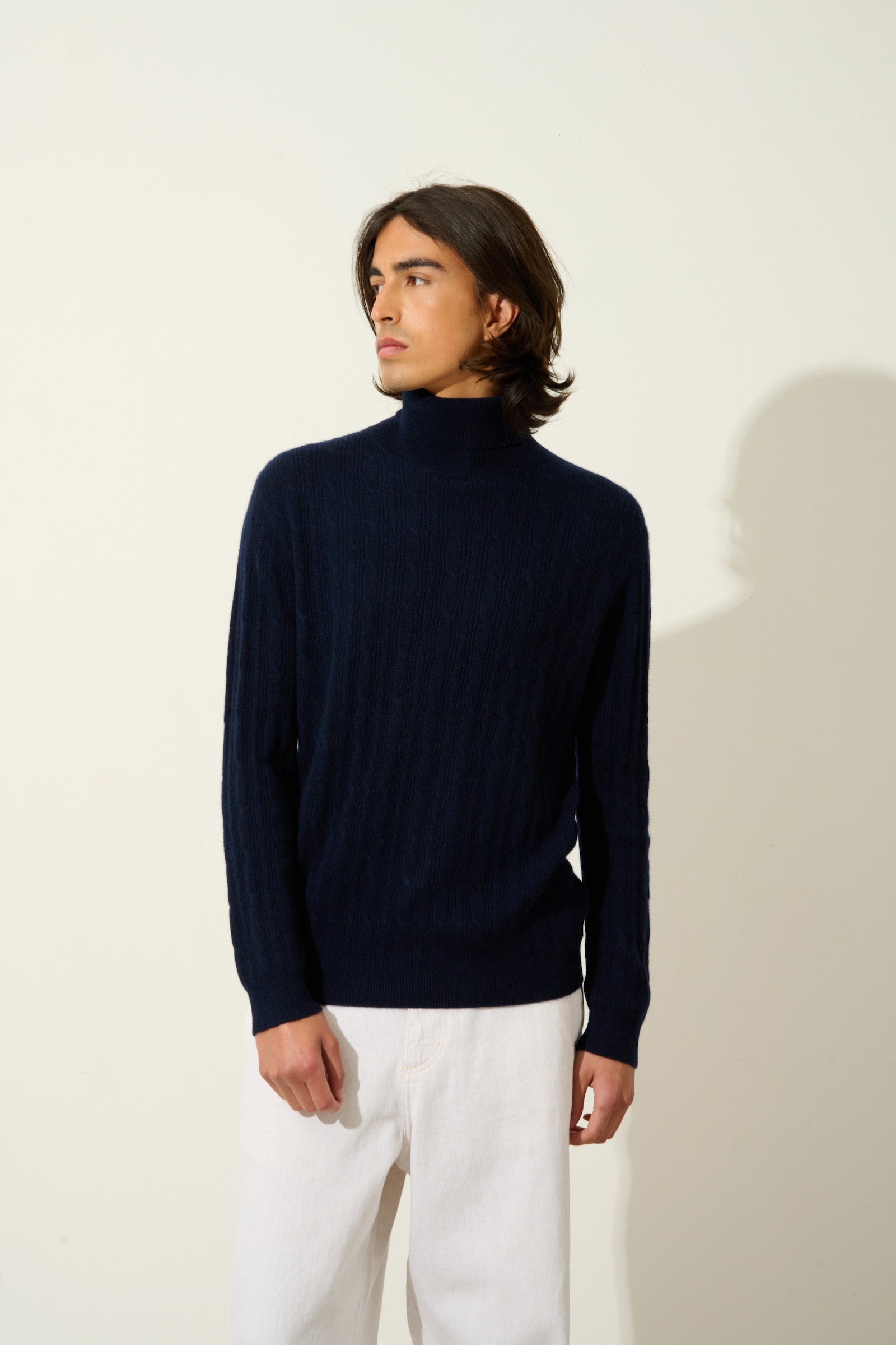 Roll-Neck Jumper - Kona - Navy