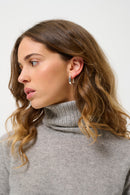 Pull Col Roulé Cassy - Nuage Chiné - 100% Cachemire 2 Fils - Femme