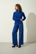 Cassy Roll-Neck Jumper - Outremer - 100% 2-Ply Cashmere - Women