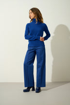 Cassy Roll-Neck Jumper - Outremer - 100% 2-Ply Cashmere - Women